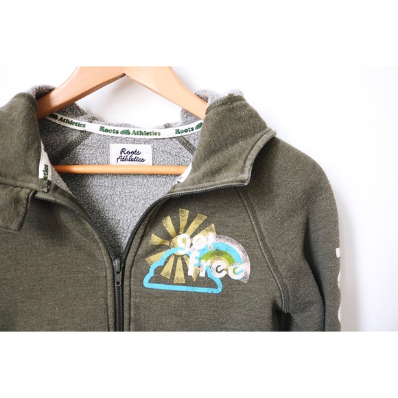 Roots Athletics Green Full Zip Hoodie - Picture 3 of 6